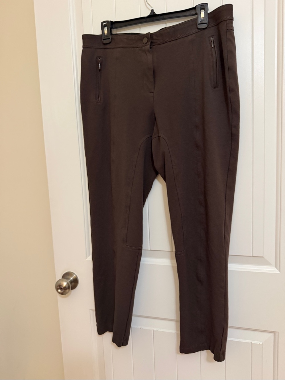 Chico's Brown Stretch Button Up Pants Sz 2.5 - Picture 3 of 13